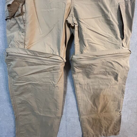 Sonoma Mens Cargo/Convertible Pants Sz.34x30/Khaki/Hiking/Outdoor/Nylon Blend - Picture 3 of 9